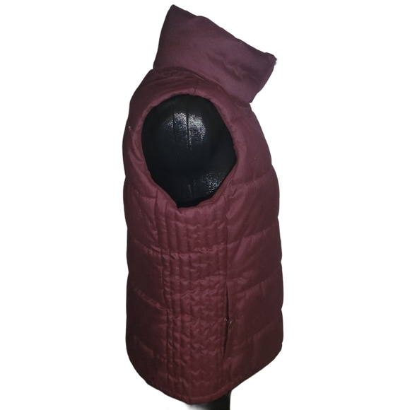Old Navy Burgundy Puffer Vest M - Picture 3 of 6